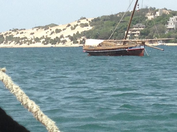 Lamu dhow (photo sent by Carla Bocchetti)