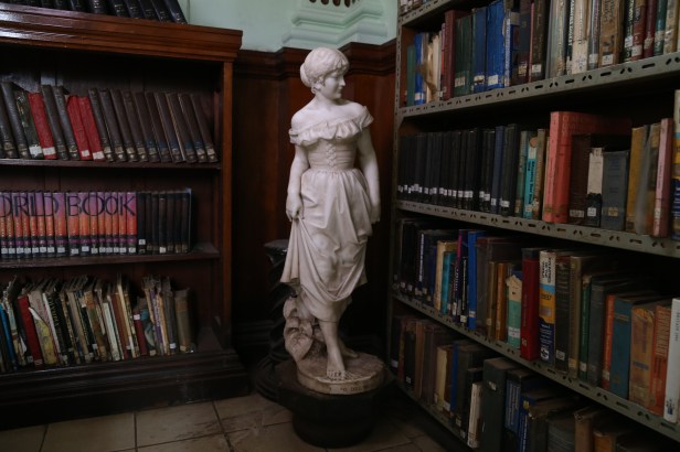 statue made by Lapini from Florence located at the interior of the Mcmillan library in Nairobi